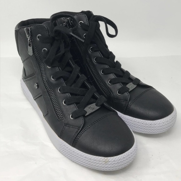 GUESS Women’s black high top sneakers. Size 8. Excellent condition - Picture 3 of 11